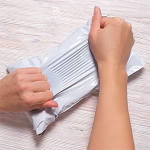 iMBAPrice Poly Mailers 7.5x10.5 Inch 200-Pack, #2 White Color Poly Mailing Shipping Envelopes Bags, Self Seal Adhesive Waterproof and Tear Proof (Total 200 Bags)