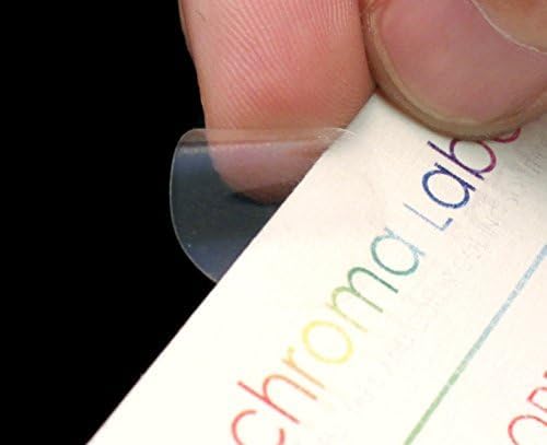 ChromaLabel 0.75 Inch Clear Transparent Dot Stickers, 500 per Roll, Non Perforated