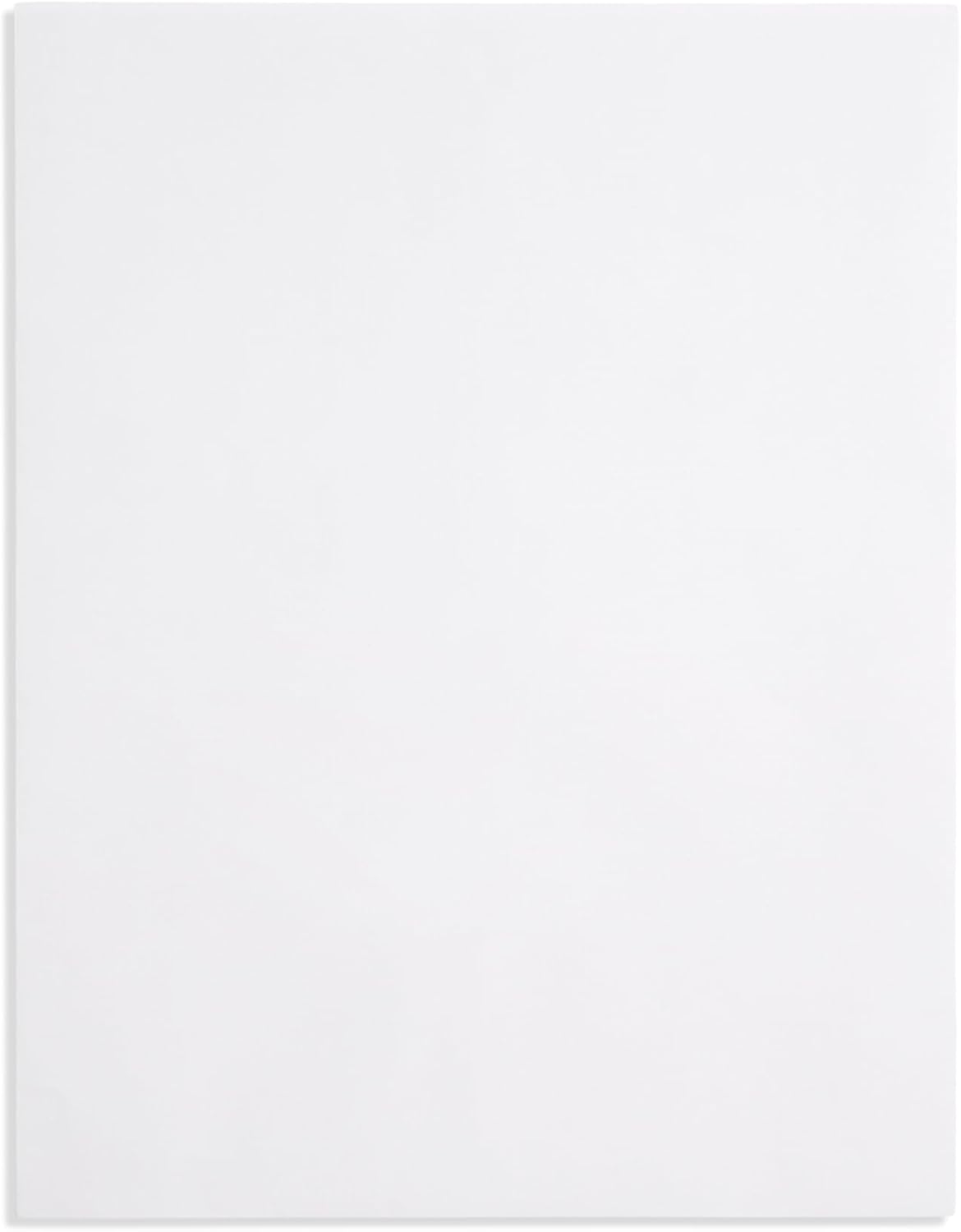 Blue Summit 50 White Catalog Envelopes - 28lb - 12 x 16 inch - Security Tinted, Strong Self Seal