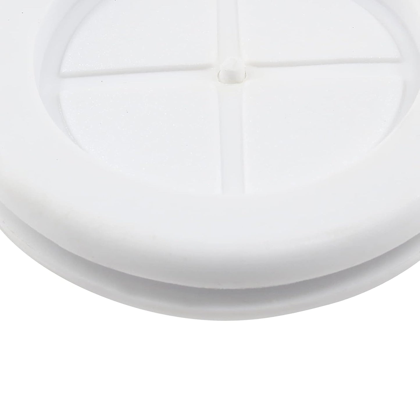 4 Pack Rubber Grommets 2" Inside Diameter 2-3/8" Drill Hole, Firewall Plug Grommet Rubber Grommets Wire Protection, Double Sided Round (White)