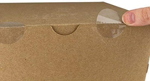 ChromaLabel 1.5 Inch Round Labels, Library Supplies Sealing Sticker, Ideal Envelope Seal Stickers - 5000 Seals for Envelopes per Roll, Non-Perforated Clear Stickers
