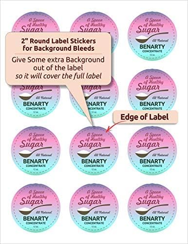NextDayLabels - 2 Inch Round Labels for Bleeds - Sticker Labels for Printer - Matte White Blank Laser/Inkjet Printer Labels - Circle Stickers Printable Labels (500 Sheets, 12 Per Sheet, 6000 Labels)