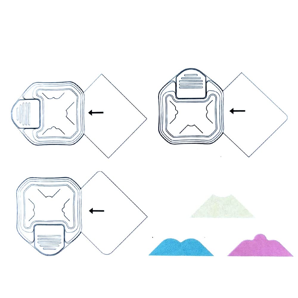 3 in 1 Paper Corner Rounder, 3 Shapes Punches for Paper Crafts, Corner Cutter, Purple