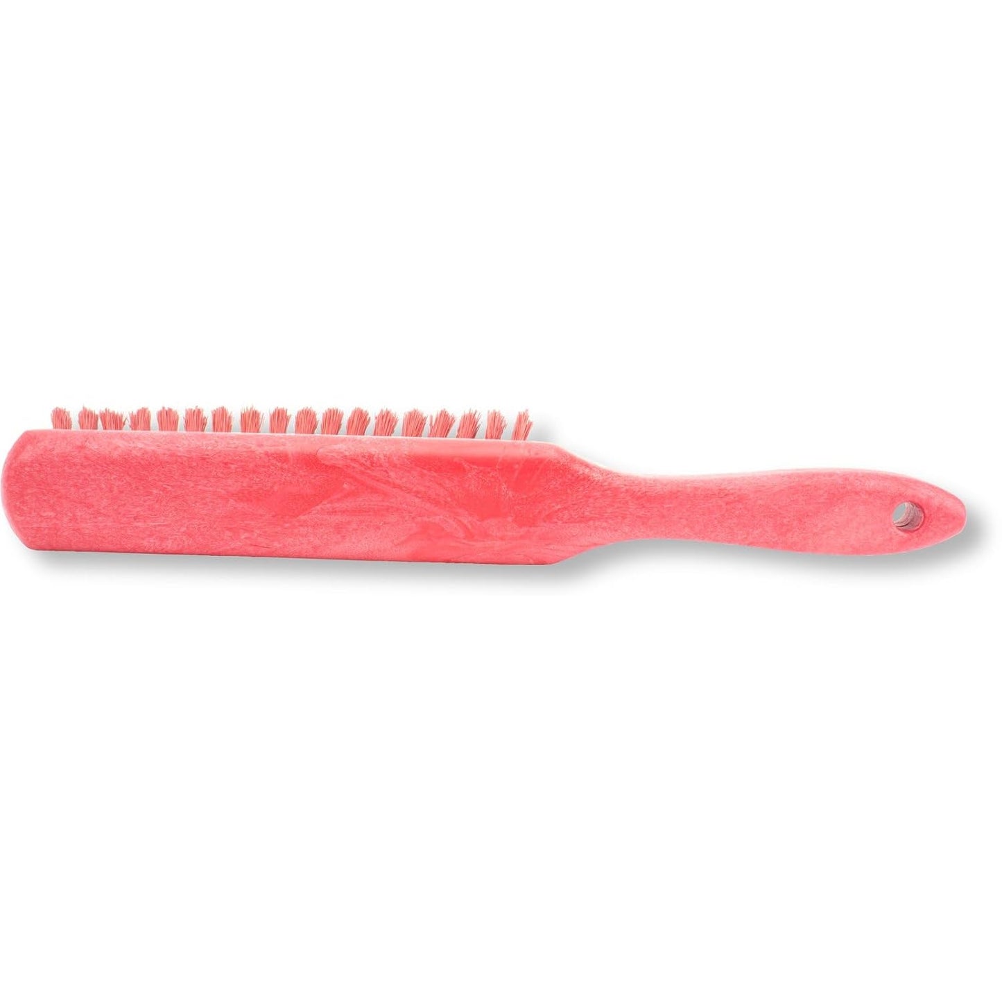 SPARTA Handheld Soft Counter Brush 8 Inch Bristle Span, Multi-Use Dust Brush with 5 Inch Handle for Tables, Countertops, and Delicate Surfaces, Polyester, Red, (Pack of 6)