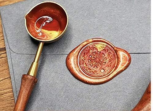 Vintage Custom Wedding Wax Seal Stamp Kit 2 Letter Monogram Arrow Heart Melting Spoon Stick Candle Wooden Gift Box Invitation Gift Wrap Package Custom Customize Personalized Sealing Wax Stamp Set