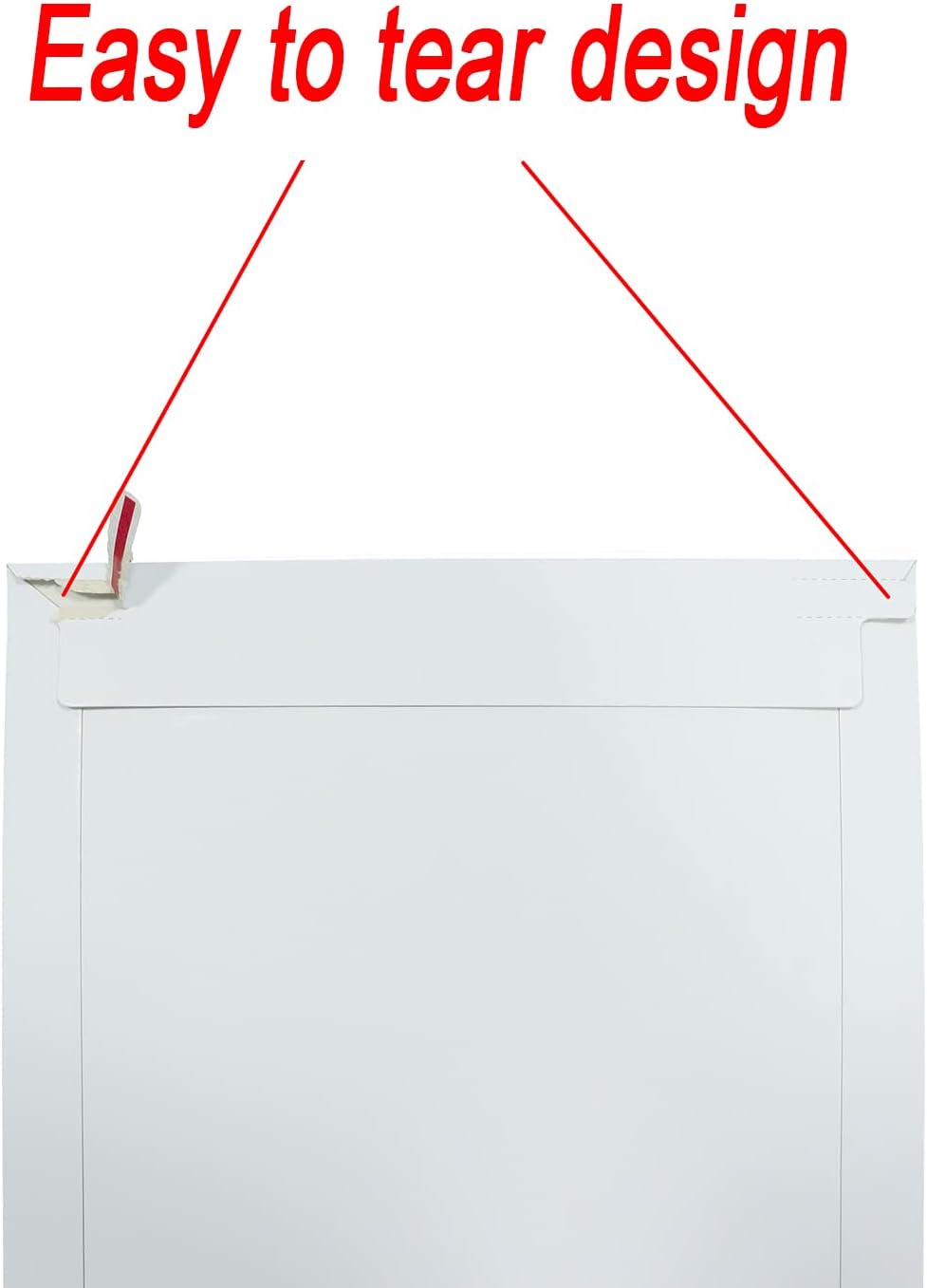 Rigid Mailers 30 Pack 10 x 13.5 inches White Self Seal Stay Flat Bulk Cardboard Kraft No Bend Mailers Peel and Seal for Document Photos Pictures Papers Files CD