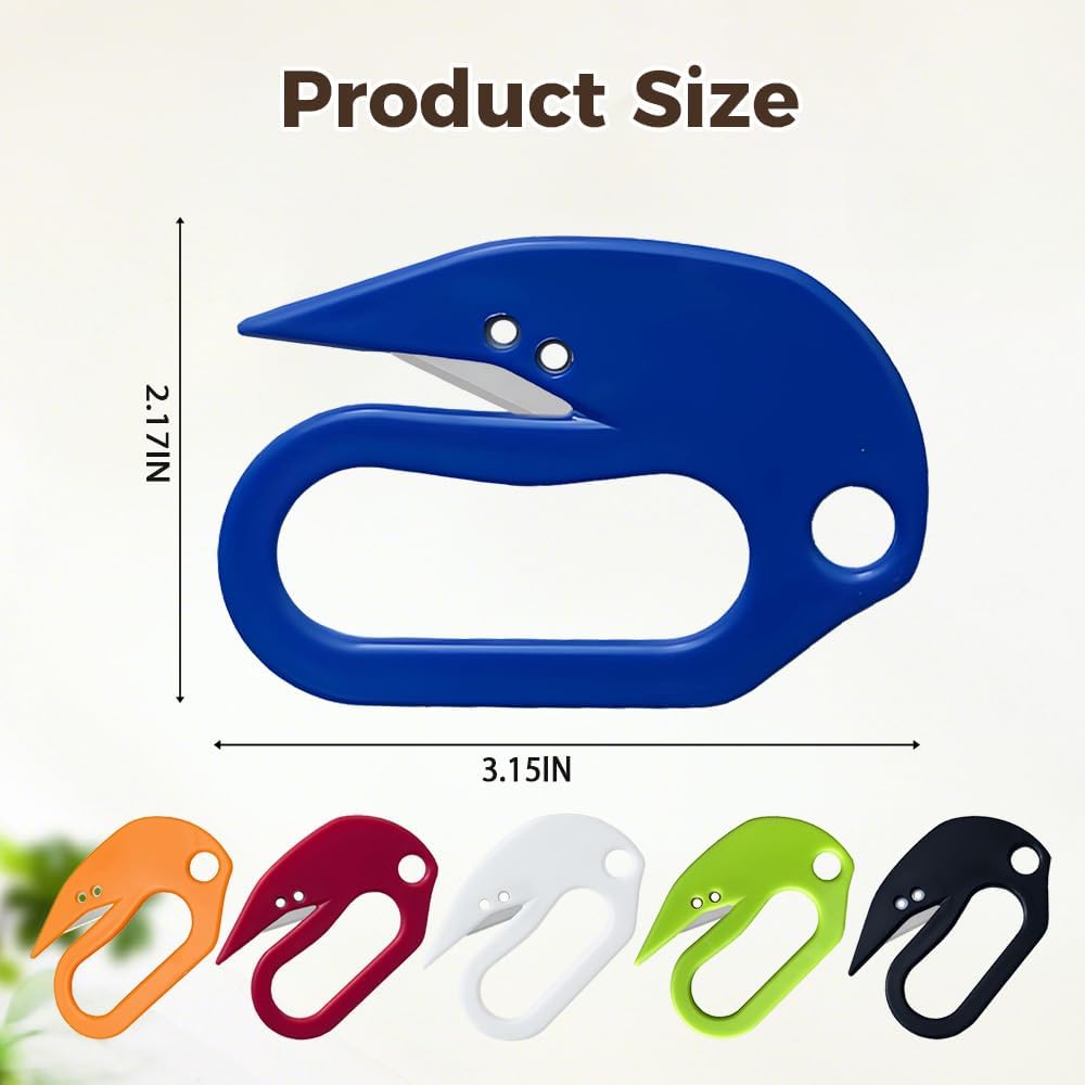 Letter Opener Envelope Slitter, 2025 New Envelope Opener without Damage, Letters Openers for Home, Office, Postal, Women, Men, Office Worker, Graduate, Students (Blue)