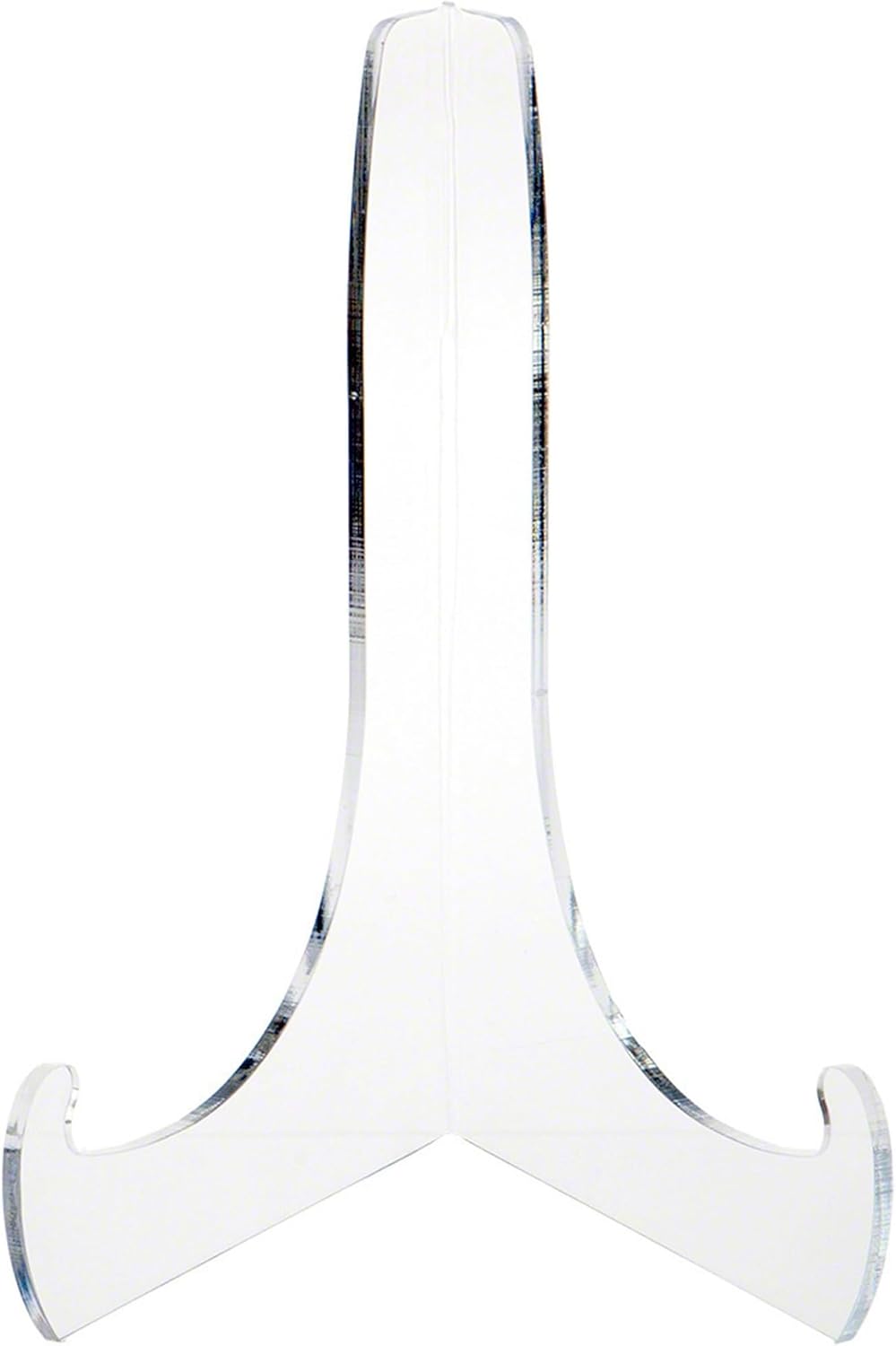 Plymor Clear Acrylic 60-Degree Angle Easel With Shallow Support Ledges, 12" H x 9" W x 8.25" D