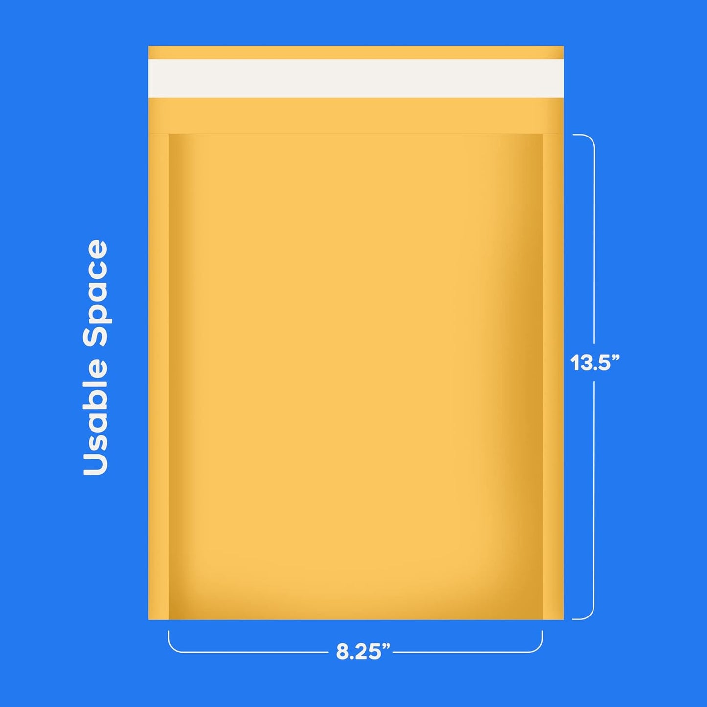 The Boxery 8.5”x14.5” Kraft Bubble Mailers|100 Padded Envelopes Included - Self Sealing Shipping Bags - #3