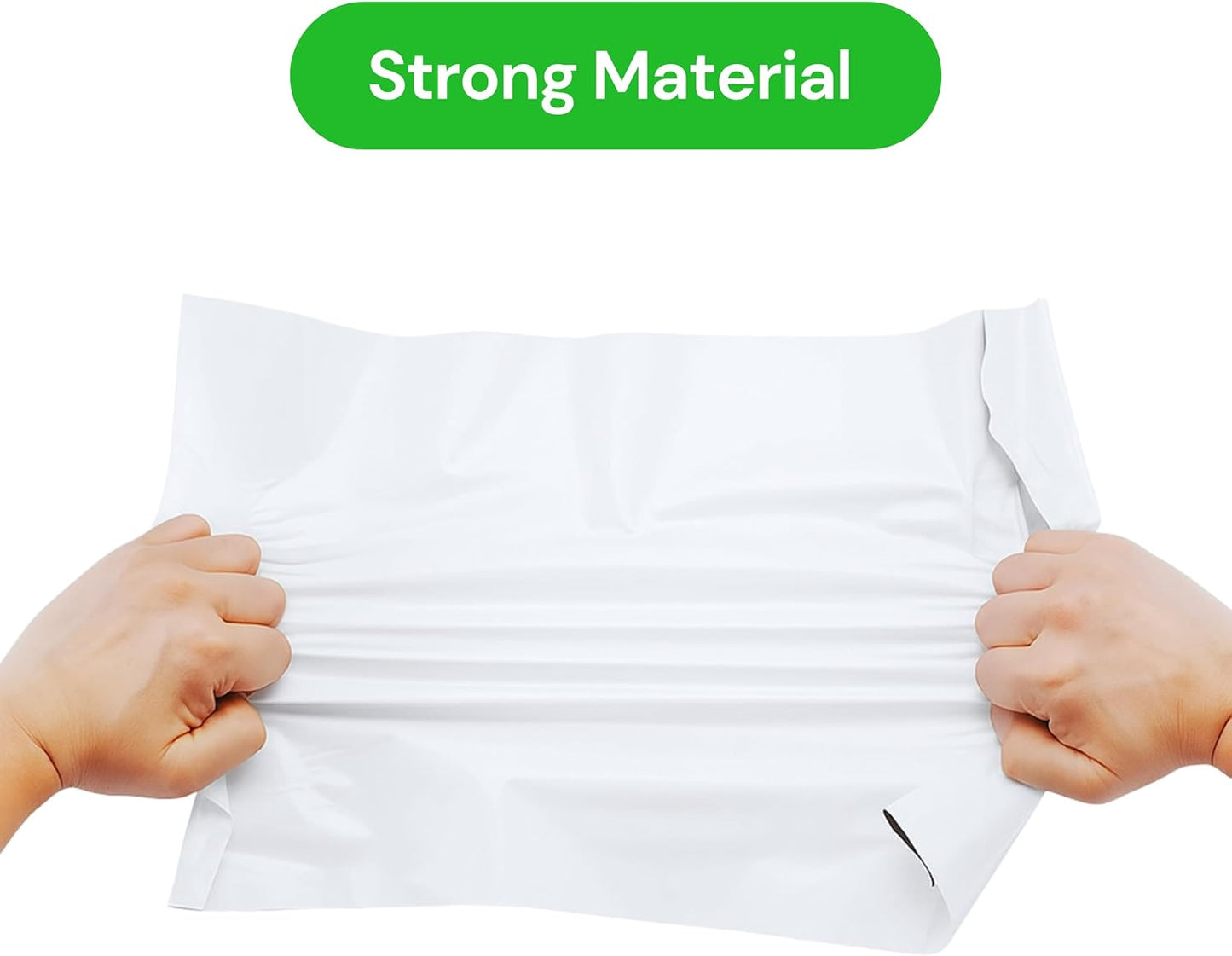 White Poly Mailers 12x15.5 Inch 100 Pcs, Self Adhesive Shipping Bags, Waterproof Poly Mailers, Glossy Finish, Packaging, Mailing Bags, Poly Bags for Shipping