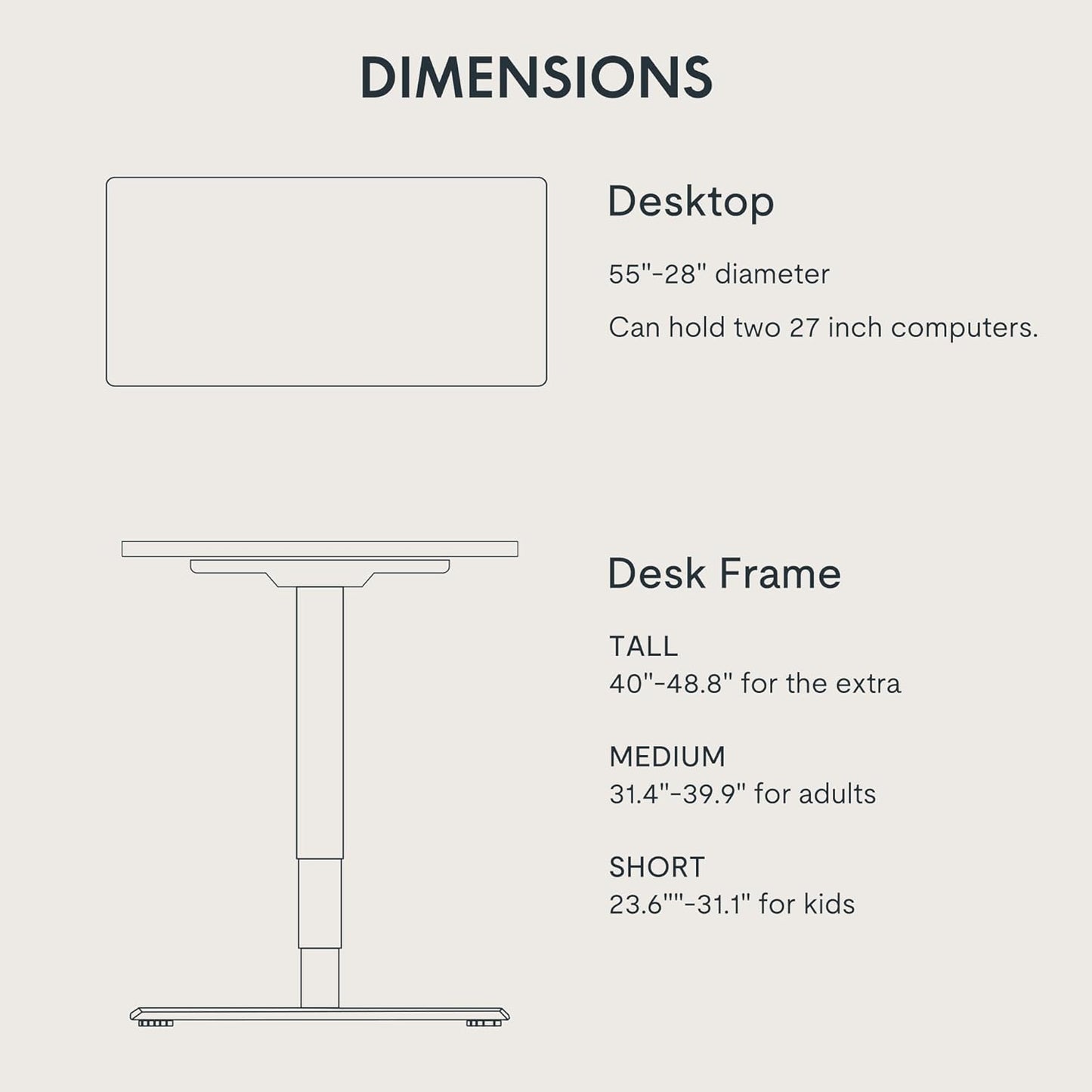 FLEXISPOT E6 Essential 3 Stages Dual Motor Electric Standing Desk 55x28 Inch Whole-Piece Board Height Adjustable Electric Sit Stand Desk(White Frame + Mahogany Desktop, 2 Packages)