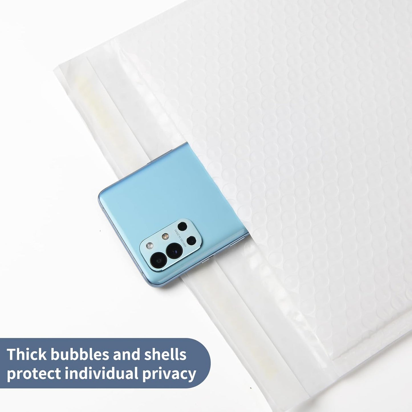 30 Pack White Bubble Mailers 10.5x16 Inch Poly Padded Envelopes Self-Seal Bubble Mailer Shipping Envelopes for Shipping Clothes, Packing