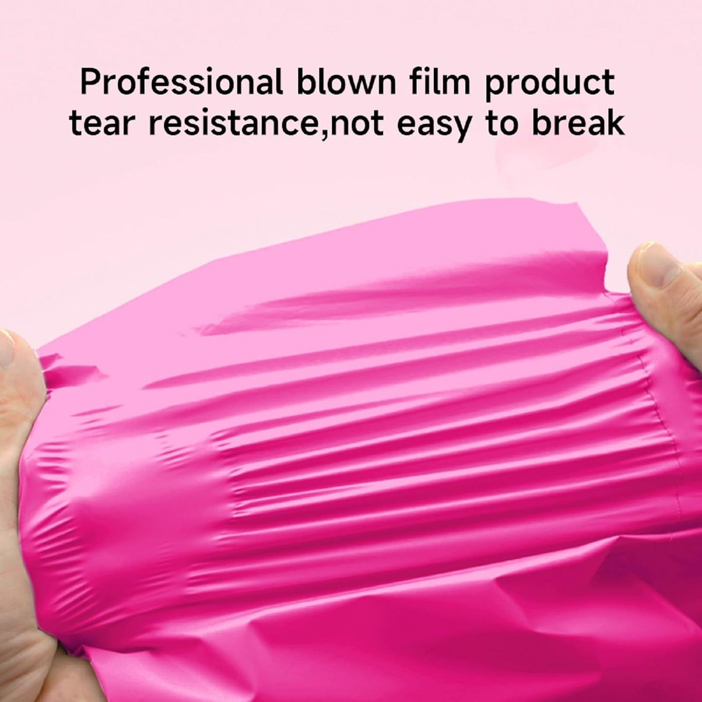 Poly Mailers Pink 10X13 500 Pack, Strong Adhesive Shipping Envelopes for Clothing/Shirt, Poly Bags for Small Businesses, Waterproof & Thick Mailing Packages Bags