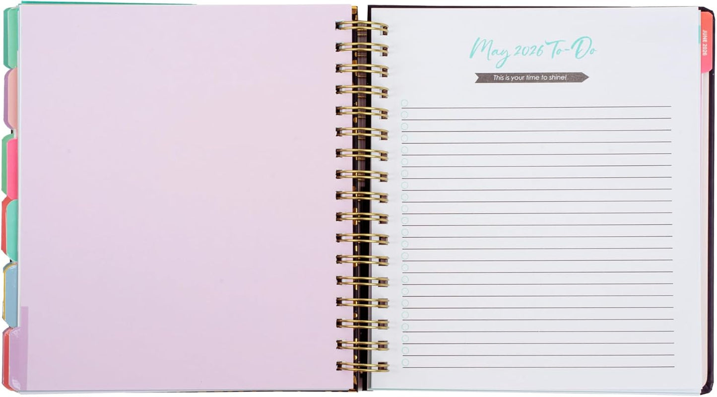 Votum August 2025 to January 2027 Large Back to School Academic Planner- Daily, Weekly & Monthly Organizer with Pens, Stickers, Sticky Notes, and a Sturdy Cover - Organized Chaos Pink