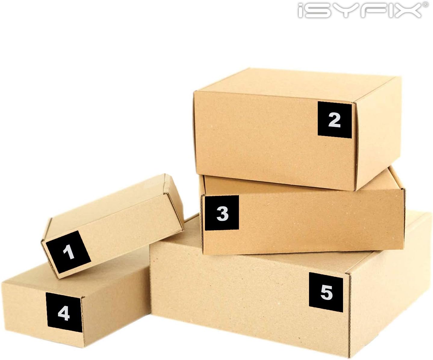 iSYFIX Black Consecutive Number Stickers – 1 to 100, 2-inch, 1 Set – Vinyl Self Adhesive Premium Decal, Ideal for Inventory, Storage, Organizing, Boxes, Bins, Toolbox, Lockers & More, Indoor/Outdoor