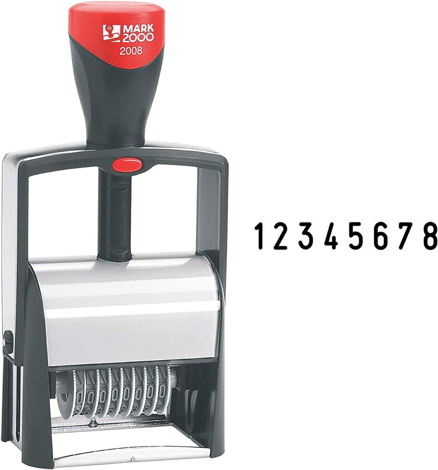 Mark 2000-2008 Self-Inking 8 Band Number Stamp - Black Color