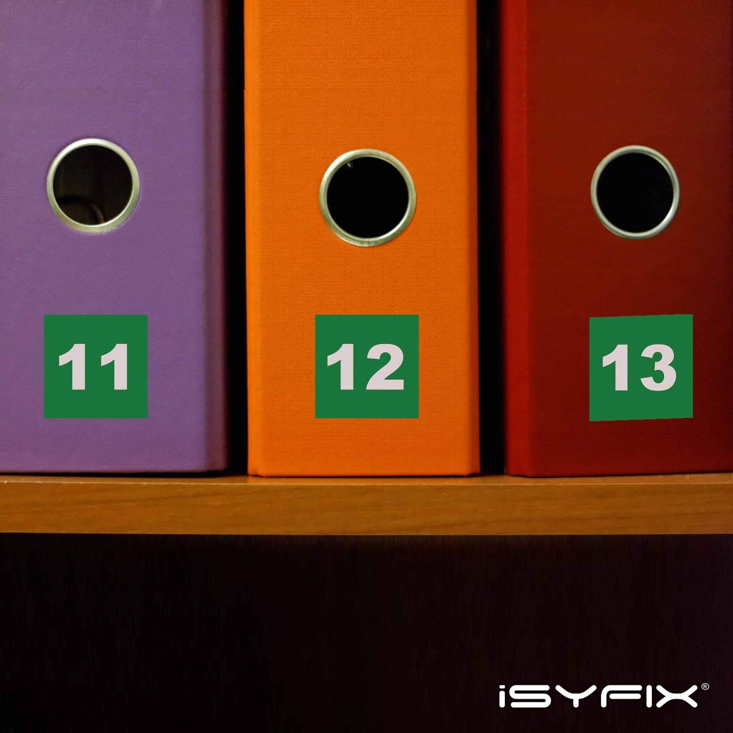 iSYFIX Green Consecutive Number Stickers – 1 to 100, 1-inch, 1 Set – Vinyl Self Adhesive Premium Decal, Ideal for Inventory, Storage, Organizing, Boxes, Bins, Toolbox, Lockers & More, Indoor/Outdoor