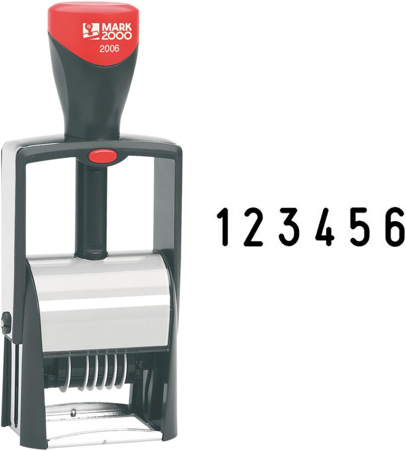 Mark 2000-2006 Self-Inking 6 Band Number Stamp - Black Color
