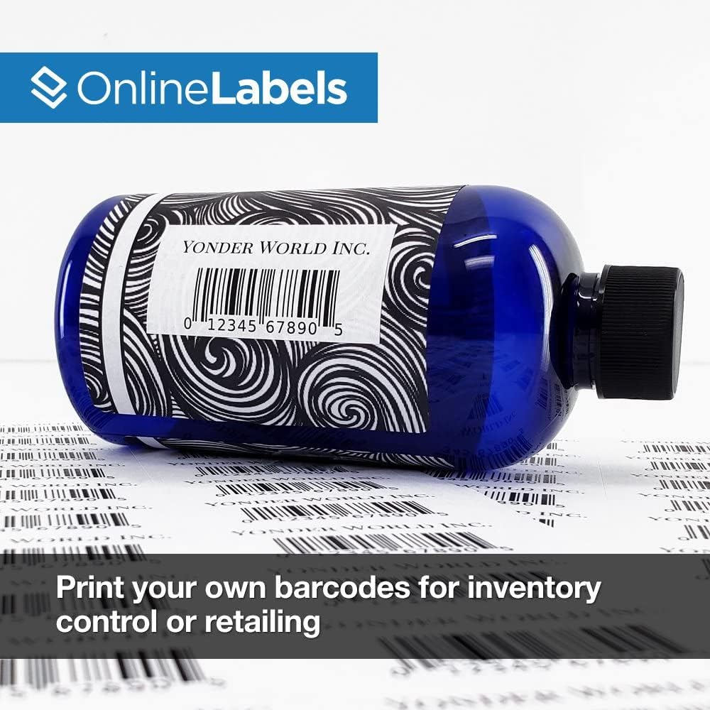 1.5 x 1 Rectangle Barcode Labels - Pack of 500,000 Labels, 10,000 Sheets - Inkjet/Laser Printer - Online Labels