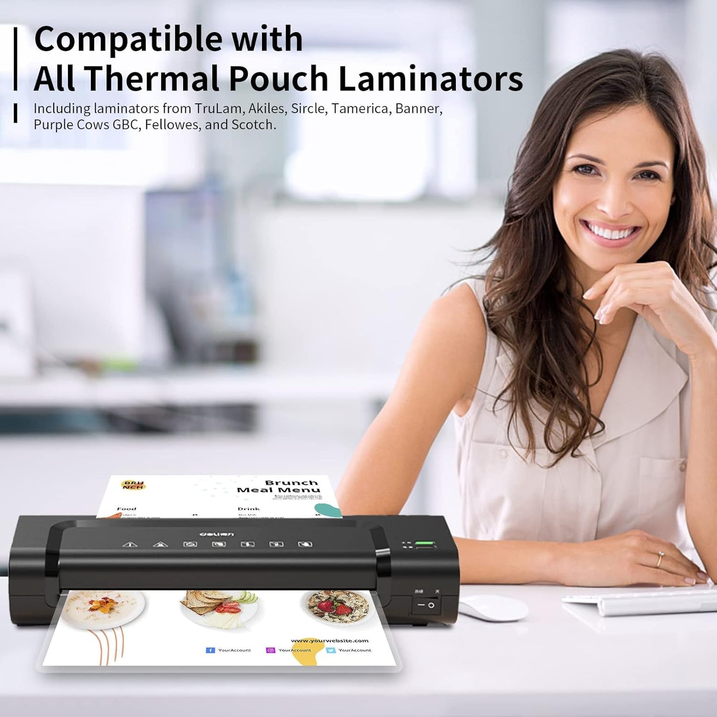 3 mil Thermal Laminating Sheets 30 Packs, 9β x 11.5β Clear Laminating Pouches Holds 8.5 x 11 Inch Sheet, Letter Size Lamination Paper for Laminator - Rounded Corner