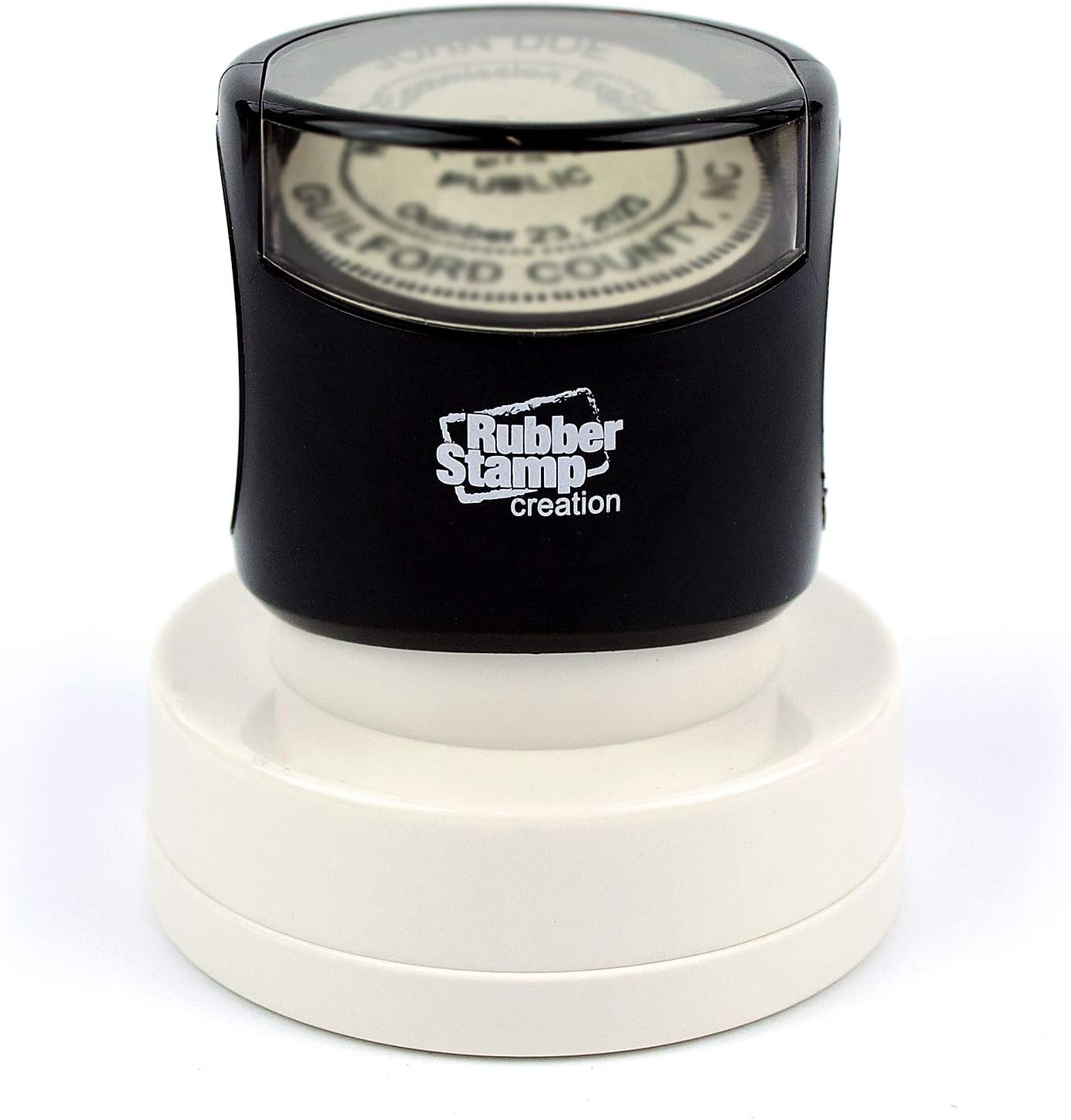 MaxMark Round Notary Pre-Inked Stamp for State of Rhode Island