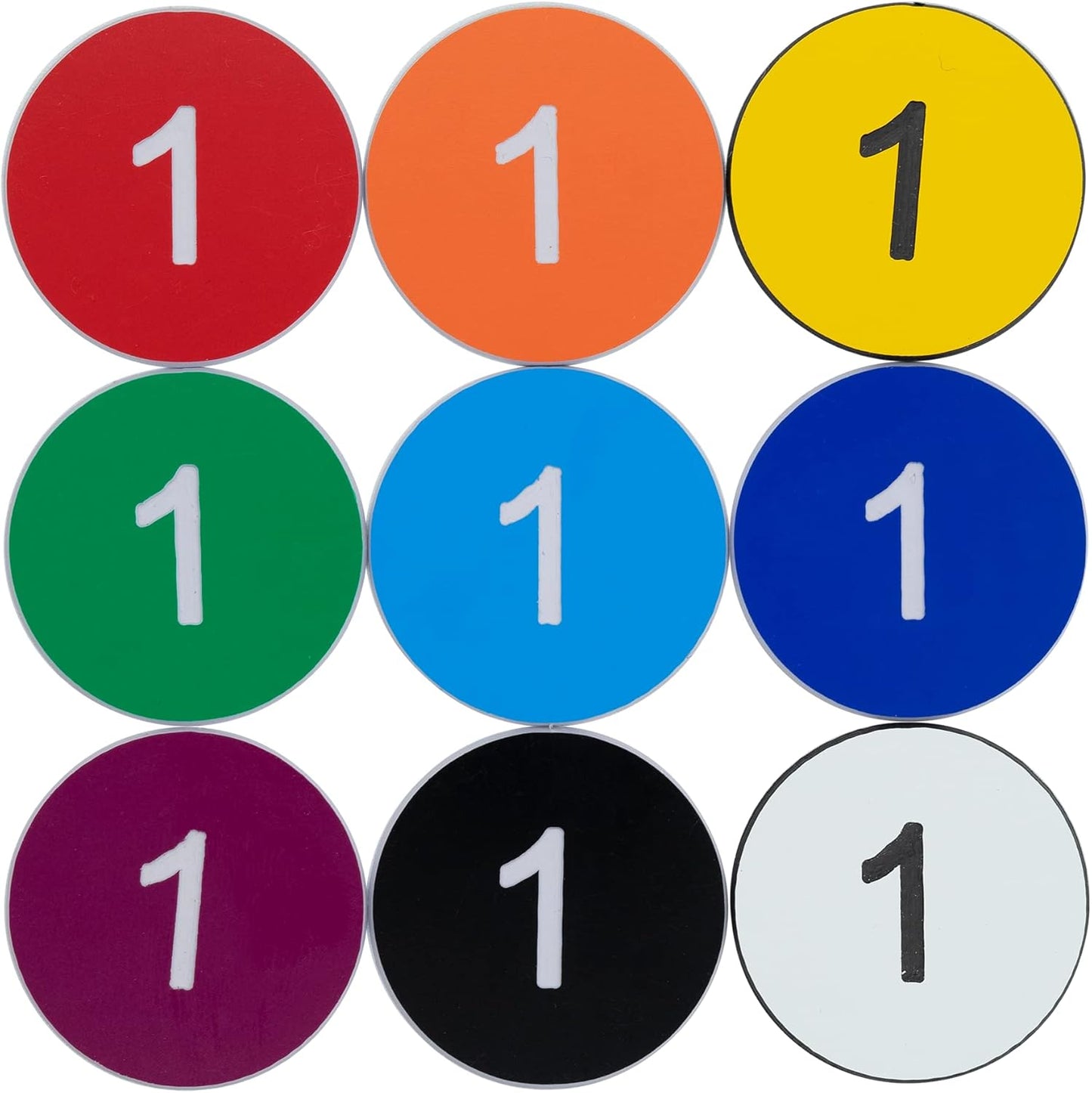 StayMax Plastic Number Tags Engraved Numbered Tags Without Hole (201-300, Black)