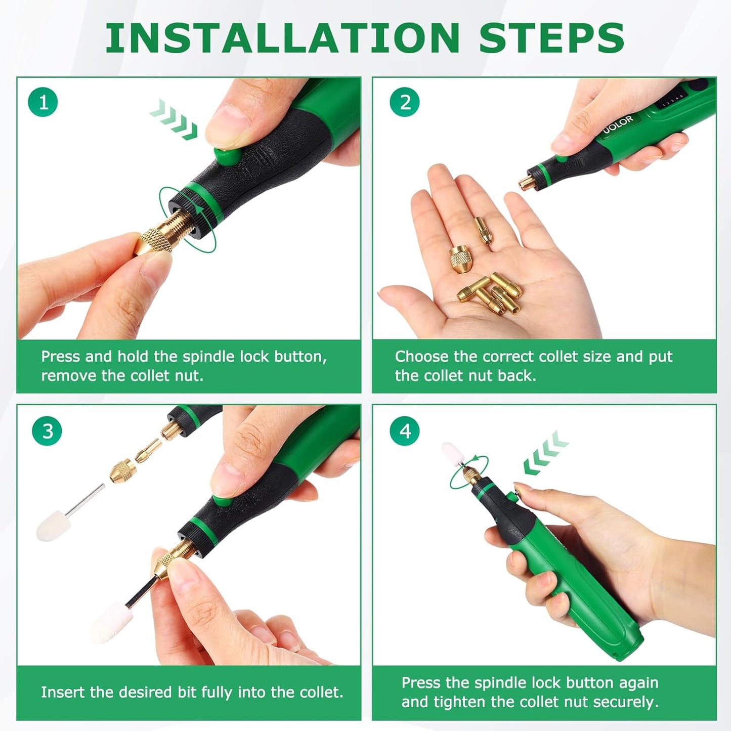 Mini Cordless Rotary Tool, Polishing Kit with 158 Accessories, Multi-Purpose Power Rotary Multi Tool for Polishing, Engraving, Sanding, Drilling, Etching, Cutting Grinding DIY Crafts