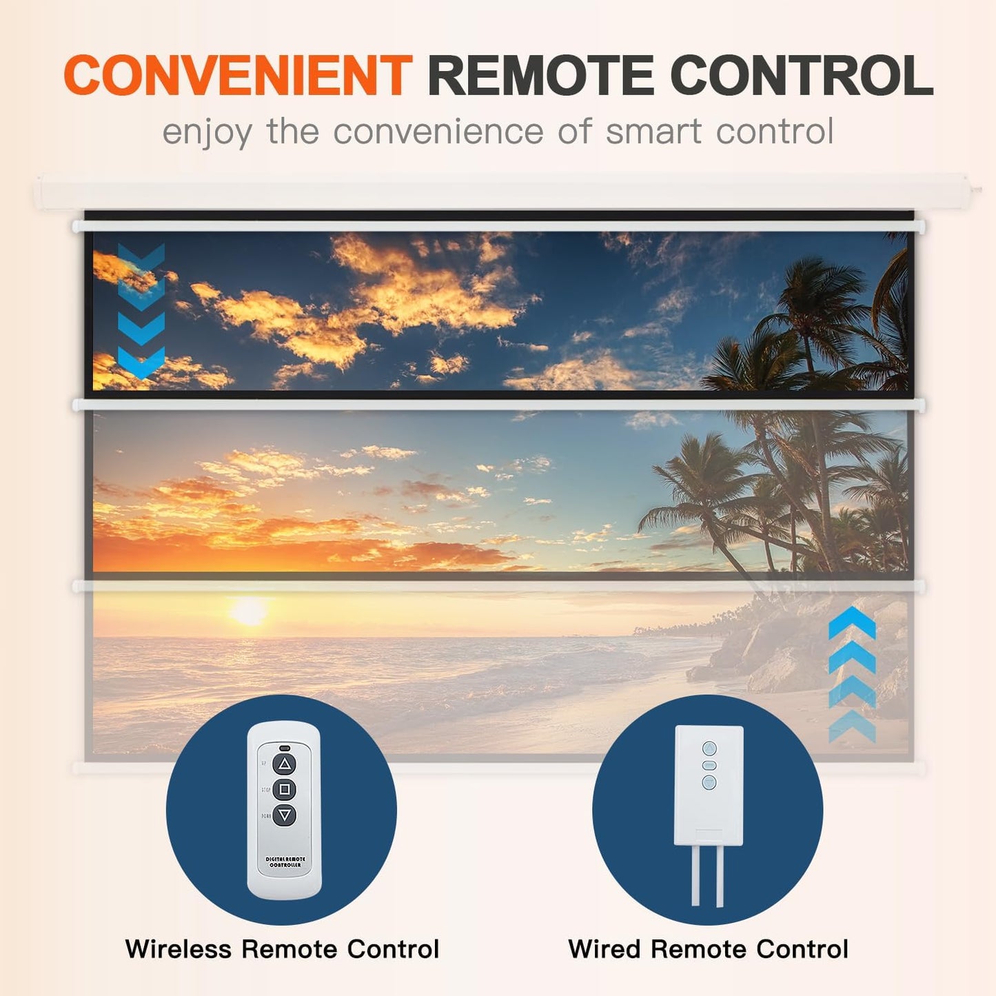 YODOLLA 120 inch Projector Screen Motorized,4:3 HD Retractable Electric Projector Screen 4K 3D Wall Mounted Ceiling Automatic Projection Screen Drop Down with Remote Movie Screen for Indoor Outdoor