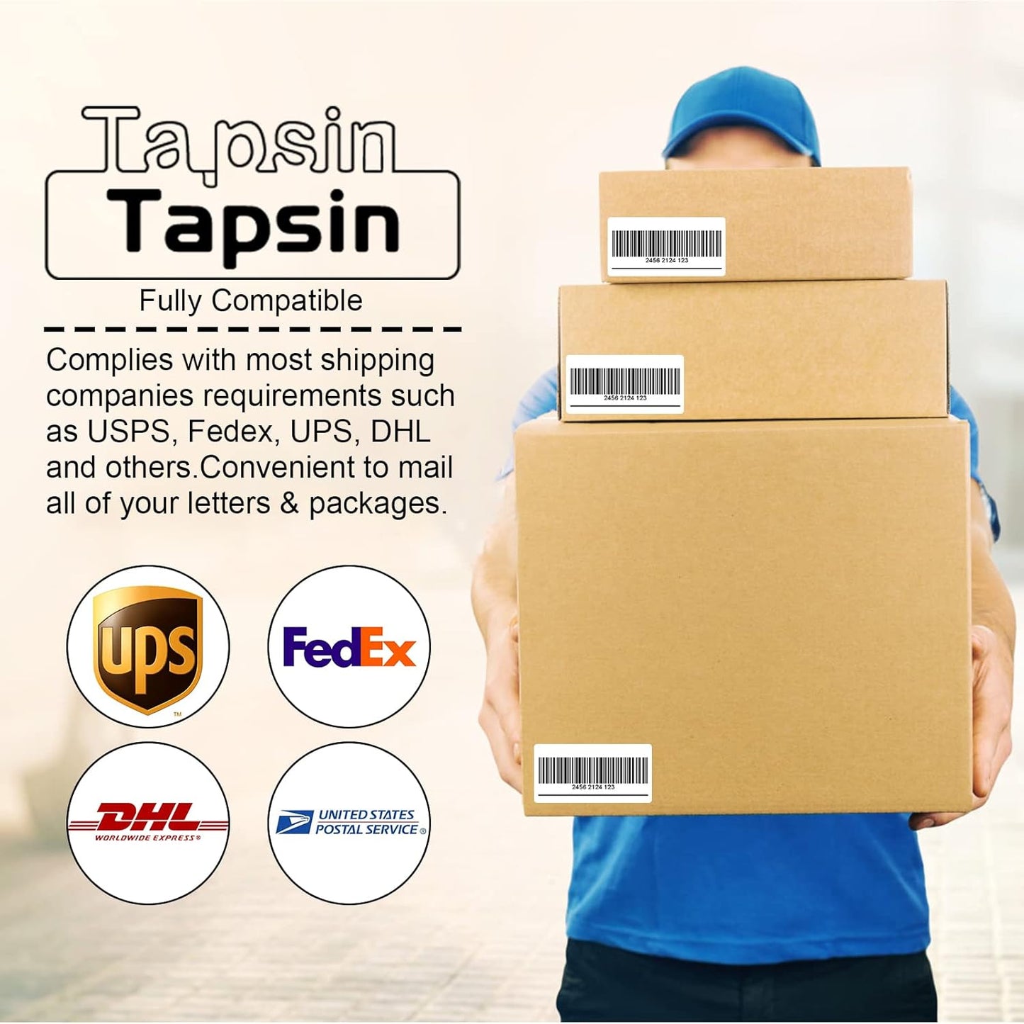 Address Labels, 1" X 2-5/8" Mailing Labels for Laser/Inkjet Printer, Blank White, Permanent Adhesive, 30 Up Printable Label Sticker Paper (2000 Sheets = 60000 Labels)