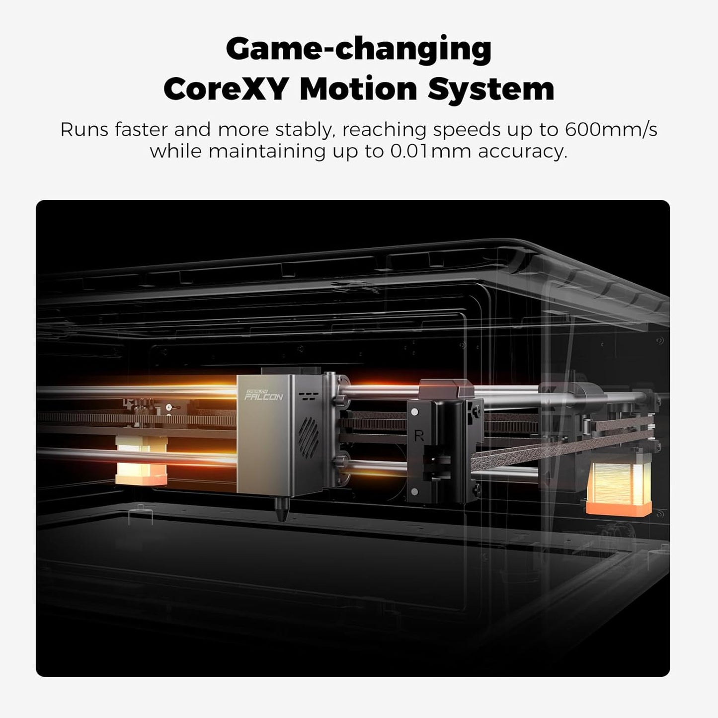 CREALITY FALCON A1 10W Laser Engraver, 80W Enclosed Laser Cutter and Engraver Machine with Air Assist, Smart Camera Positioning, 600mm/s Speed, Smart Material Recognition, Ideal for Wood & Metal