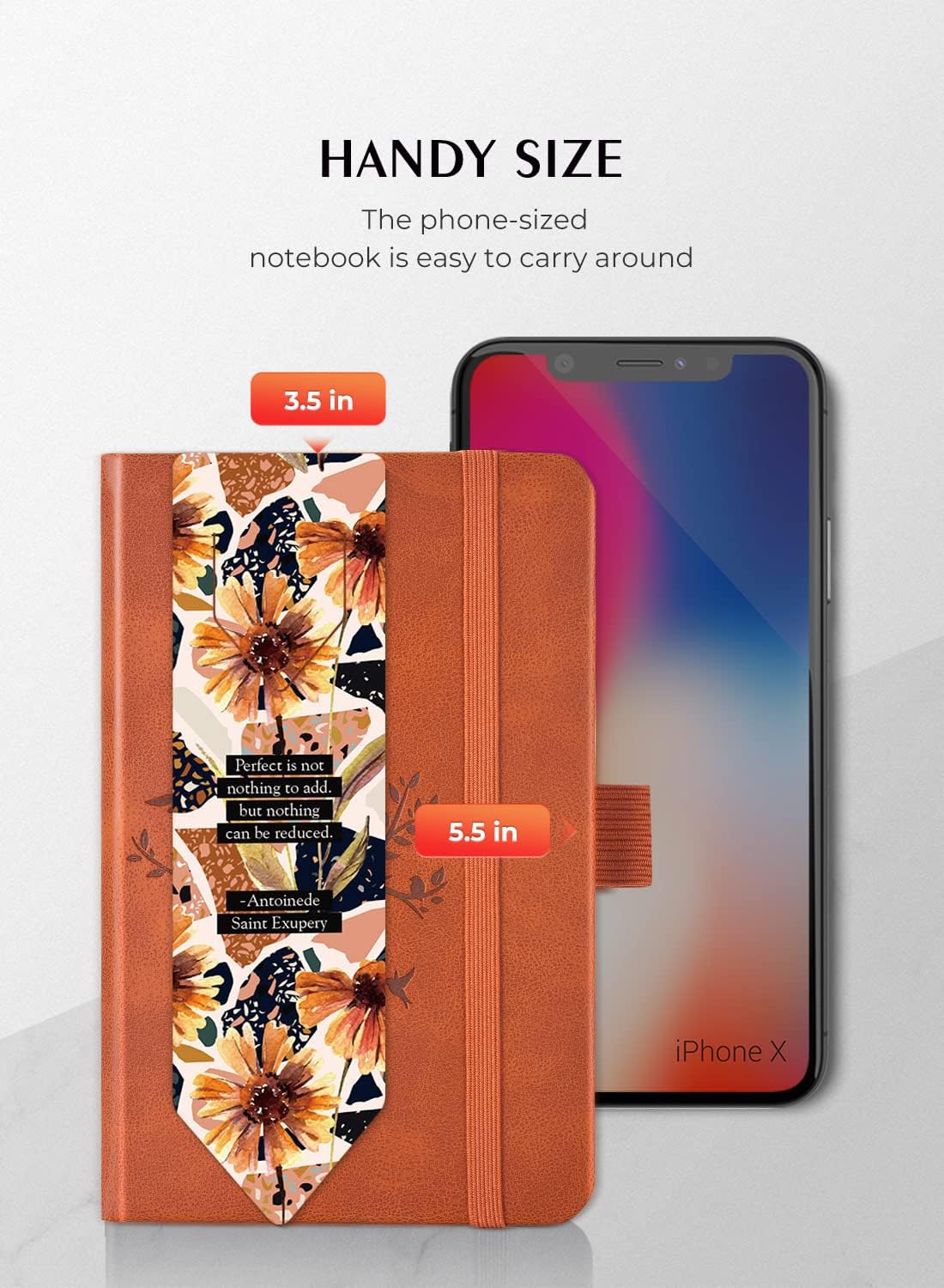 AISBUGUR Pocket Notebook, Small Notebook, 2-Pack Total 320 Pages,3.7" x 5.7" Pocket Notebook (2 Pack, Brown 2)