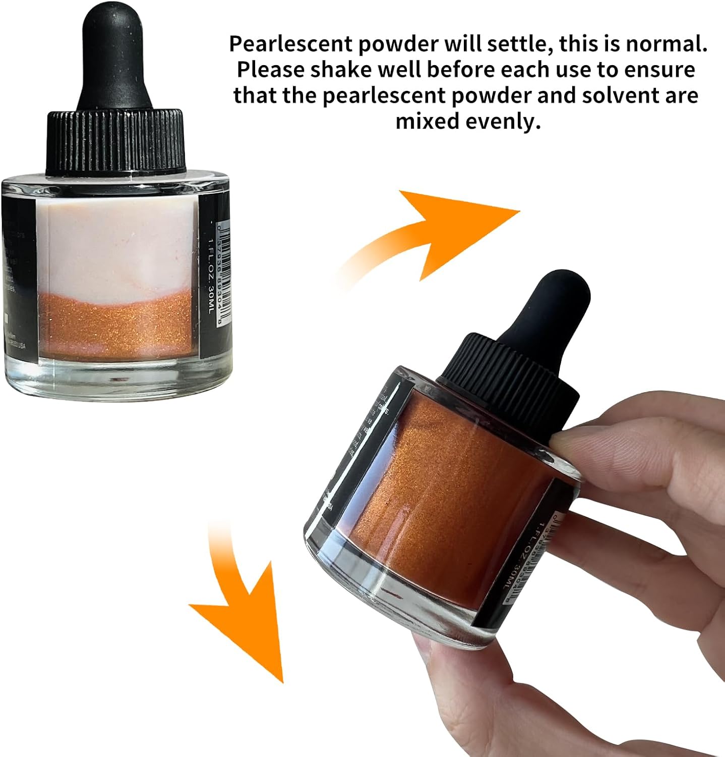 CSY art gallery Metallic Acrylic Water-Resistant Ink-Drawing Inks Set-24K Gold Mica Paint-Shimmy Pigment for Dip Pen, Brush, Artist, Non Toxic Paints(Fallen Leaves Starlight Set)