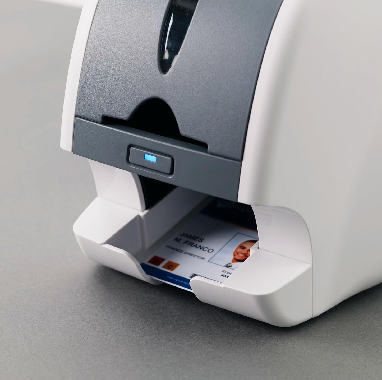 IDP SMART-31 Series ID Card Simplex Printer Kit with Windows ID Software, Manual and Guides - Includes 250-Print YMCKO Color Ribbon and 100 PVC Plastic Cards - Now with SMARTMark Security