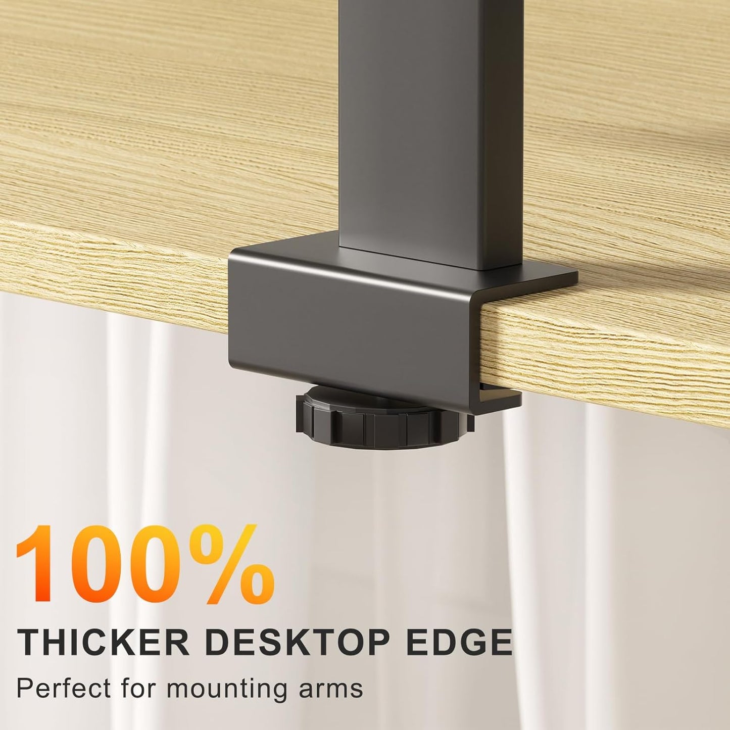 40x24 Inches Whole Piece Electric Standing Desk, Seamless One Piece Height Adjustable Sit to Stand up Desk for Home Office, Ergonomic Computer Workstation, Oak