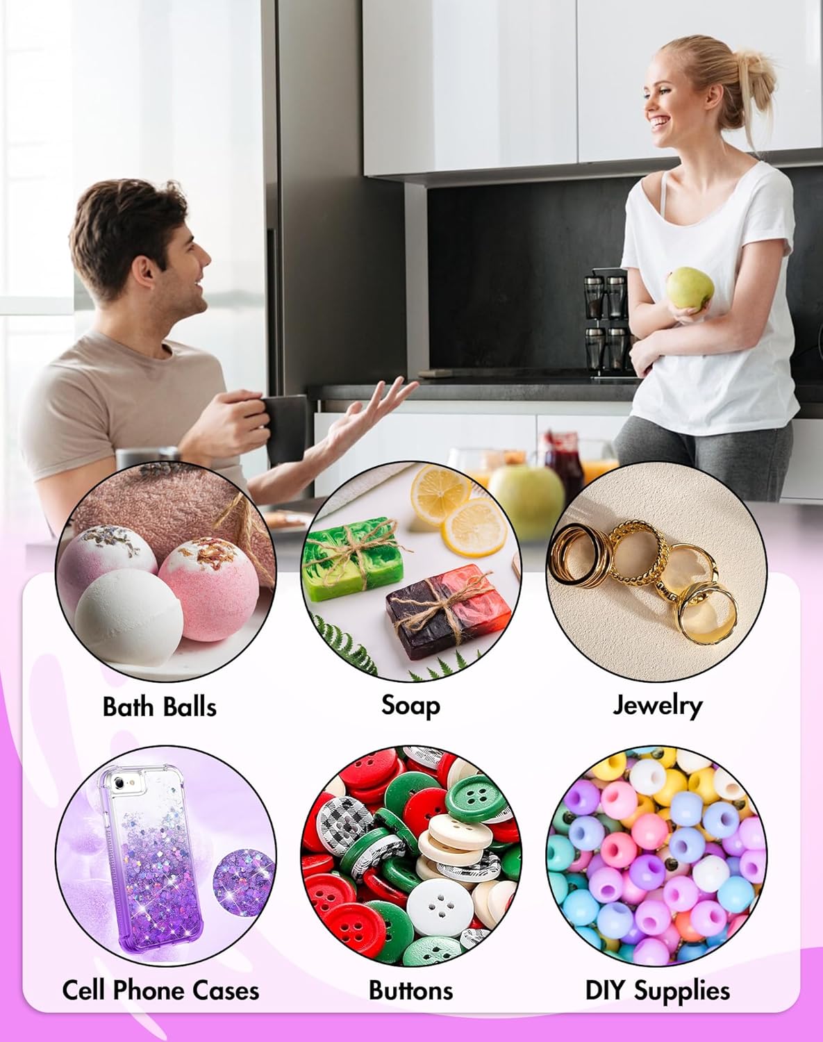 FireKylin 100 Pack Resealable Packaging Bags for Small Business Double-Sided Color Smell Proof Bags for Food Storage Flat Bag (Purple, 2.7" x 3.8")