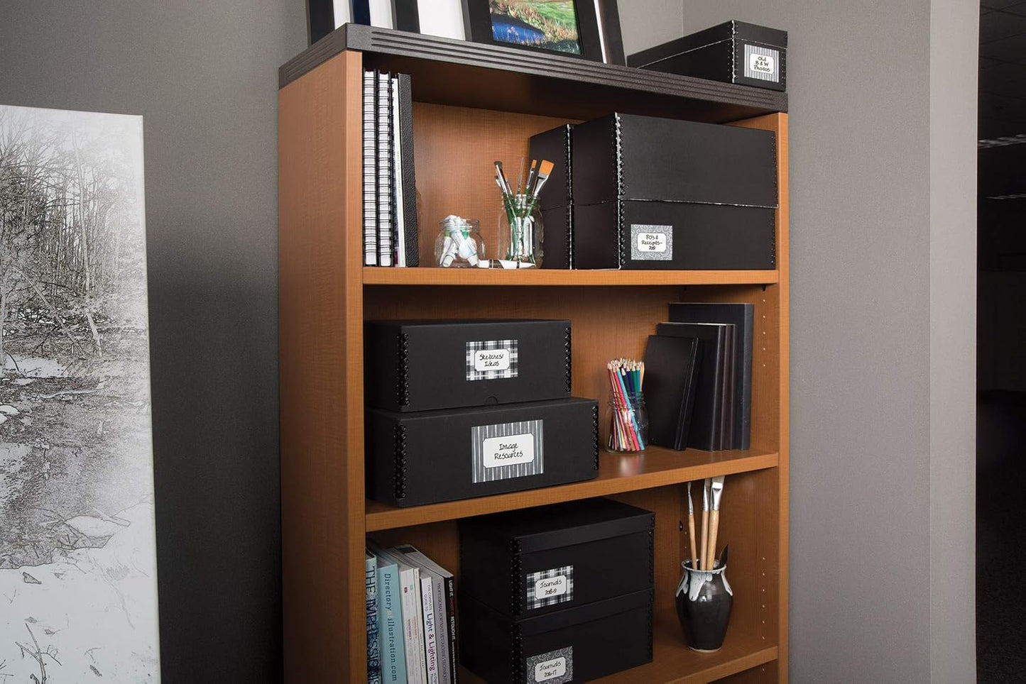 Gaylord Archival Black Clamshell Preservation Box - 10 1/4W x 12 1/4L x 3" H