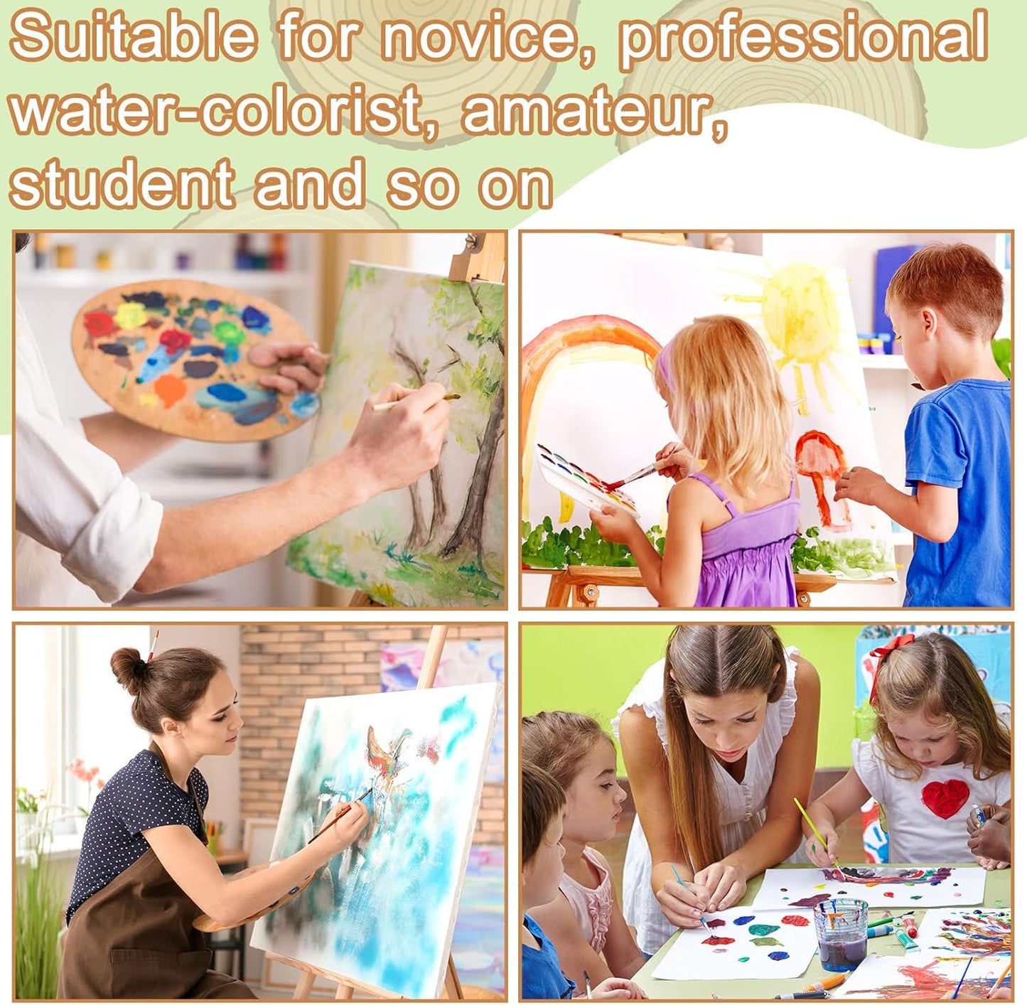 TaoBary 300 Pcs Watercolor Paper Sheet Bulk White Cold Press Paper Pack 110 lb 230 GSM Sketch Painting Watercolor Pad for Watercolorist Beginning Artists Adults Drawing Craft(11 x 15 Inch,230 GSM)