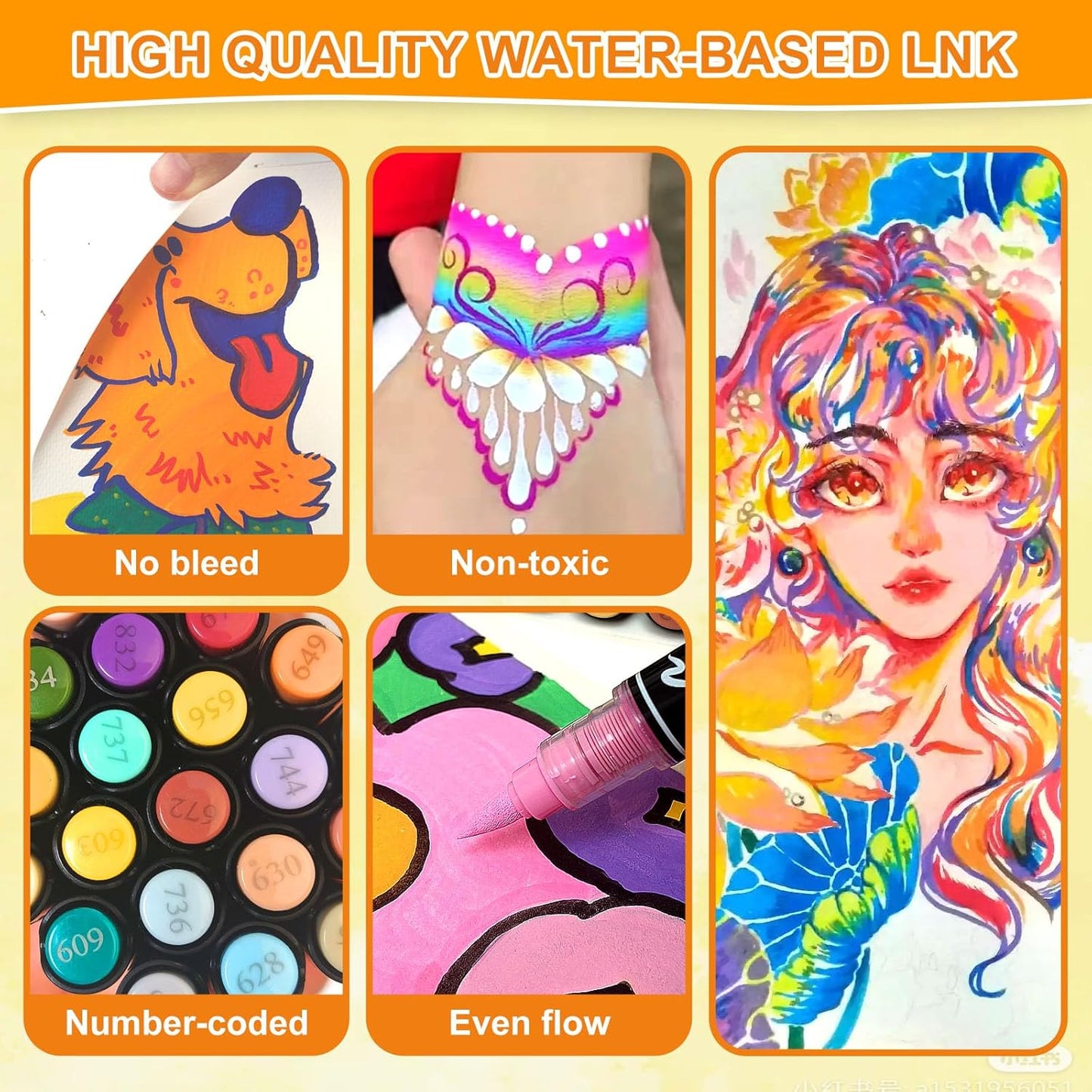 168 Colors Dual Tip Acrylic Paint Pens, 0.5-5MM Brush Tip & 1 MM Fine Tip Acrylic Paint Markers for Stone, Glass, Canvas, Rocks, Wood & More β Vibrant paint Markers and PAINT PENS for Crafting & DIY