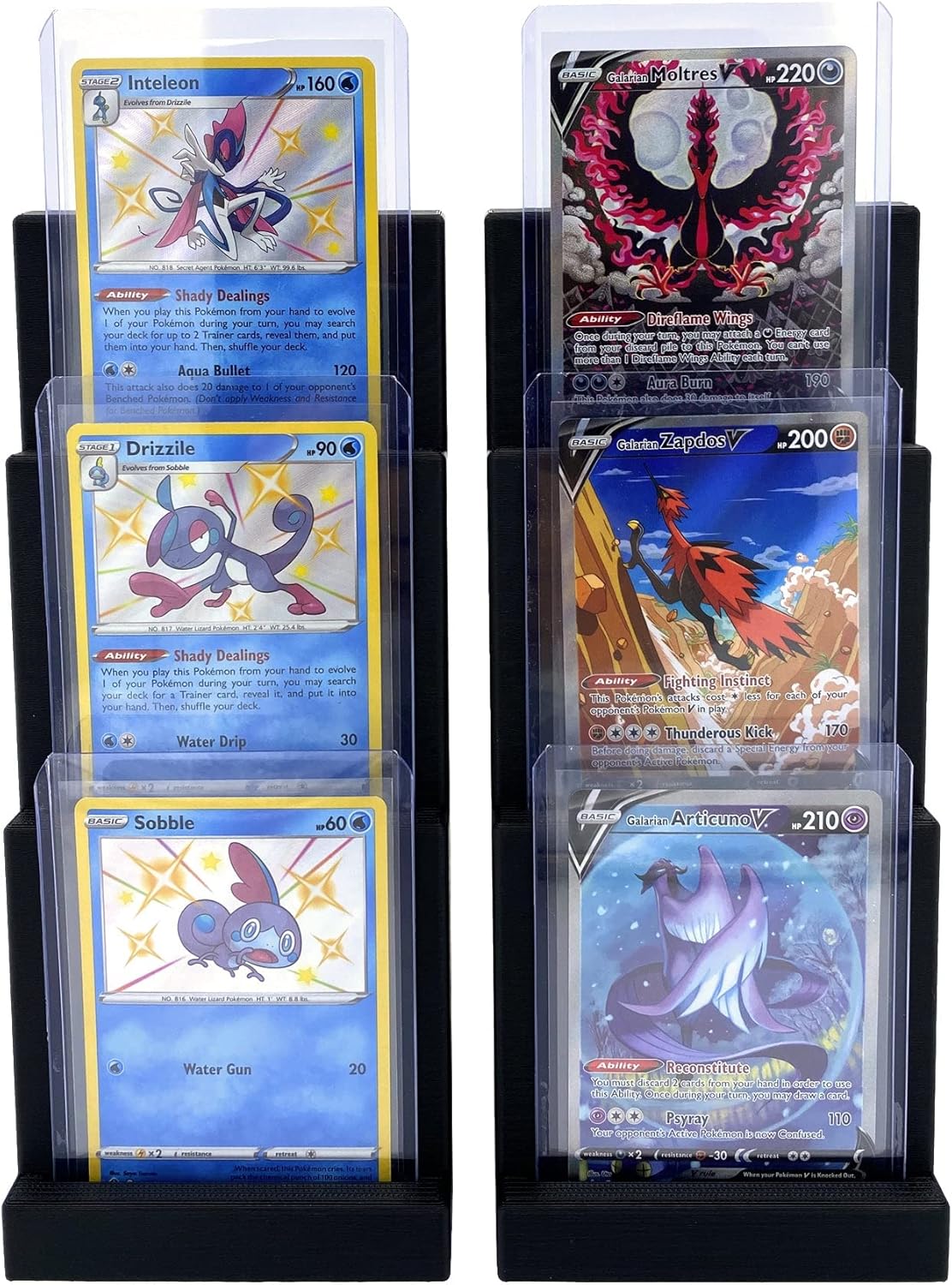 Toploader Card Holder Stadium Displays (2 Pack), Compatible with Ultra Pro Protectors - Trading Card Holder - Card Stand - Sports Card Display