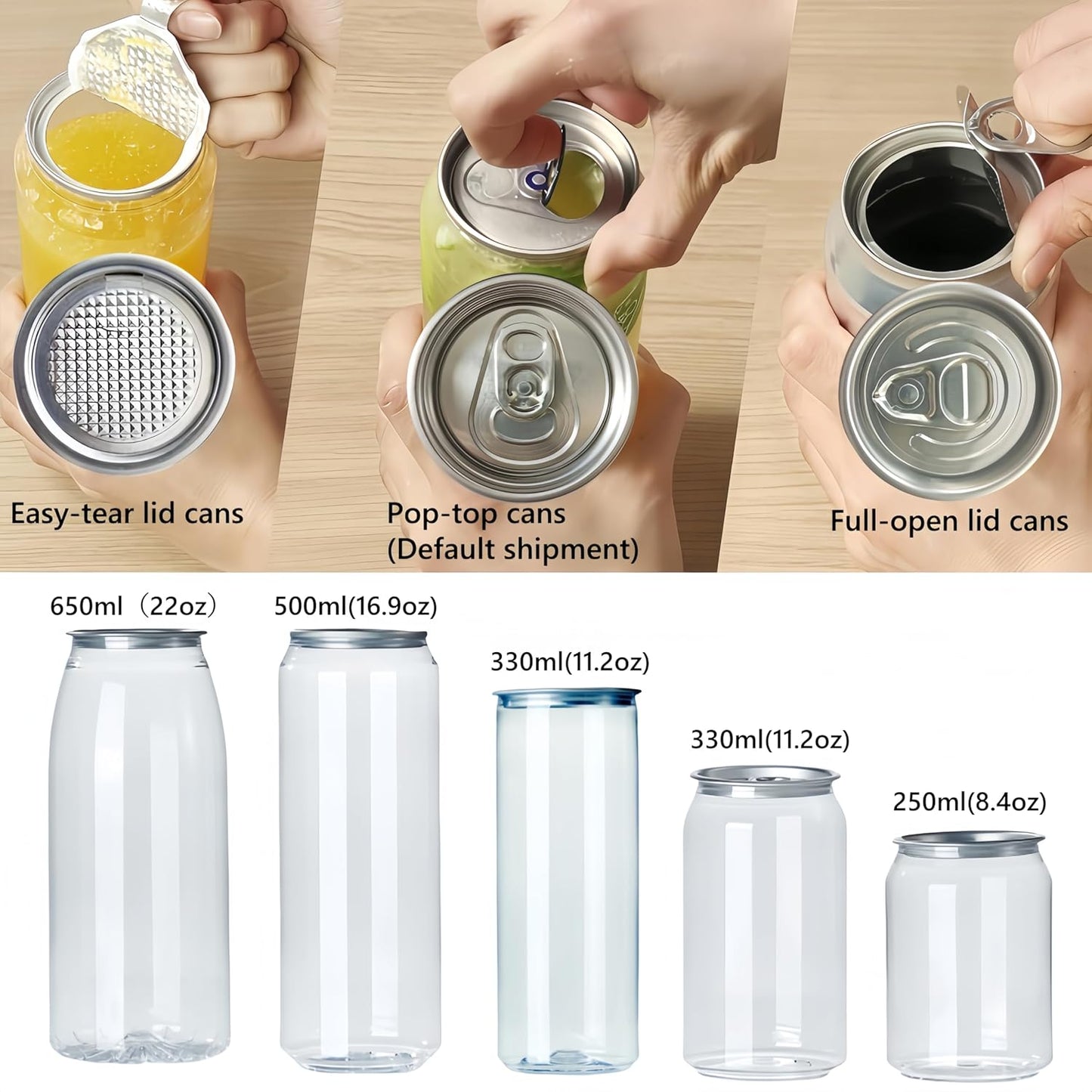 Commercial Soda Can Sealer-270W stronger motor, Automatic Can Sealer Machine for 202 Size(55mm) Aluminum and Plastic Cans - White caning machine - 2.4-6.7 inch Height Adjustable