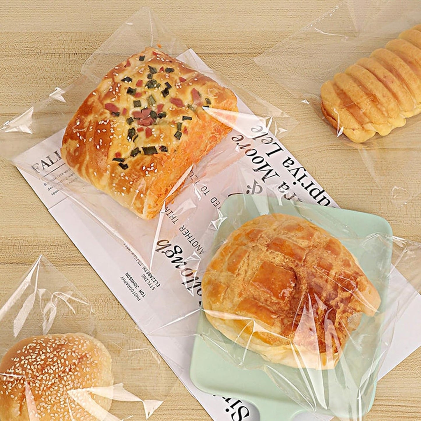 Clear Resealable Cello Bags 4" x 6" 300pcs Self Sealing OPP Poly Bags Plastic Cellophane Bags 1 Mil for Cookies Decorative Wrappers Bakery Party Favors (12 Sizes to Choose from)
