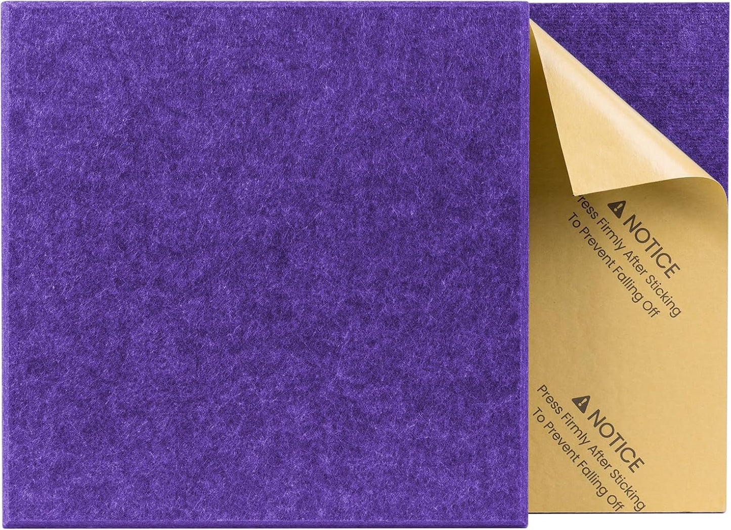 Sonicism 12 Pack Acoustic Wall Panels with Self-Adhesive, 12" X 12" X 0.4" Sound Proof Foam Panels, Decorative Soundproof Wall Panels, Sound Proof Absorbing Tiles for Home & Offices, Violet