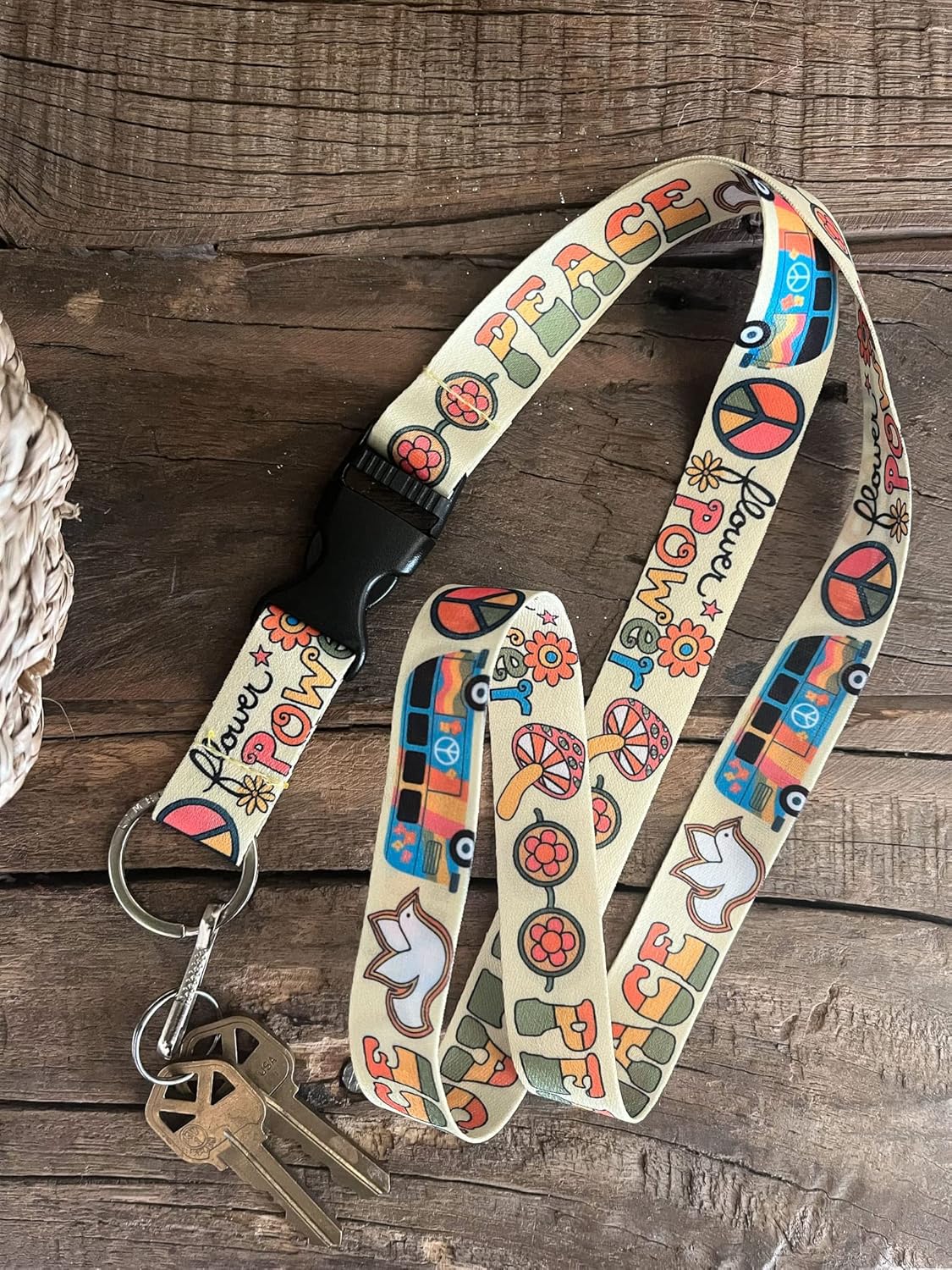 Limeloot Lanyard for Keys, ID Badge, Accessories | Neck Lanyard for Men and Women with Quick Release Buckle and Flat Ring