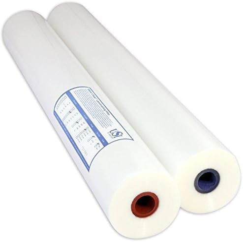 USI Premium Thermal Low-Temp EVA Roll Laminating Film, 1 Inch Core, 3 Mil, 25 Inches x 250 Feet, Clear, Gloss Finish, 2-Pack