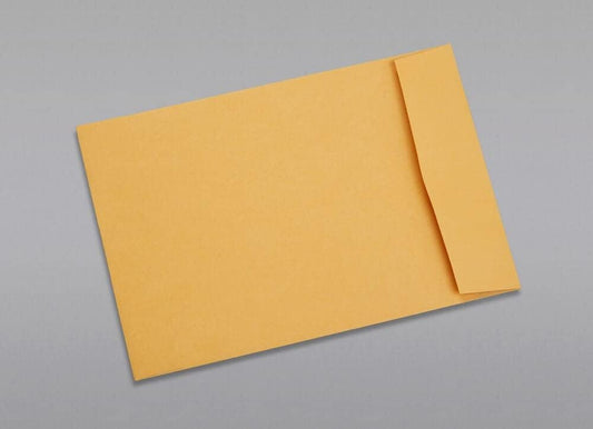Limited Papers (TM) Booklet Envelopes, (Open Side) Brown Kraft, Gummed Seal, 28 Pound, Heavyweight, For Mailing And More. (250, 6.5 x 9.5)
