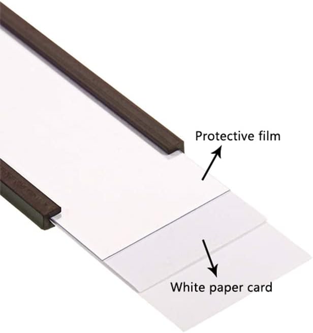 C Channel Magentic Label Holders 1x3 Inches,Magnetic Labels Shelf Label Data Card Holders,Pack of 50
