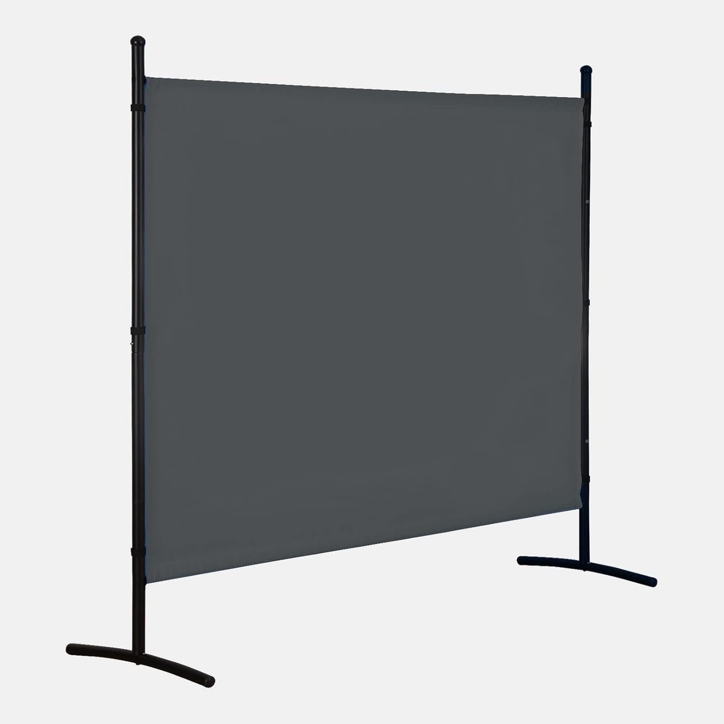 Single Panel Room Divider, Folding Privacy Screen Room Dividers for Office Home Dorm Separation, Freestanding Room Divider Screen Fabric Panel, Grey