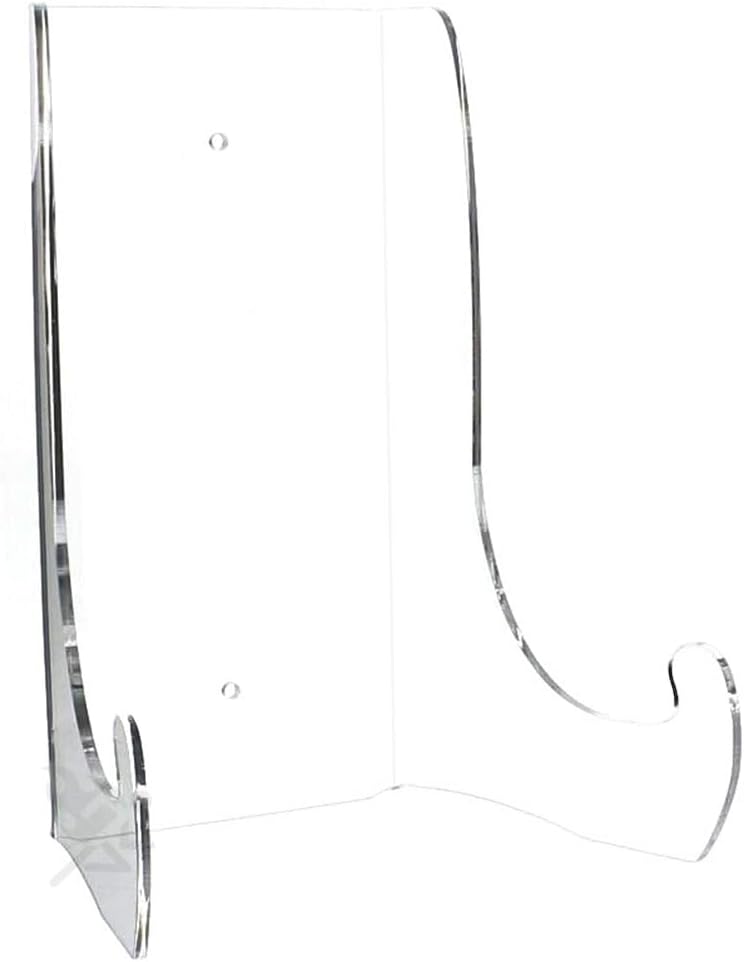 OnFireGuy Heavy Duty Plate Display Stand | 12-inch Clear Acrylic Easel for 15" - 18" Diameter Plates Photo Frames Books Plaques