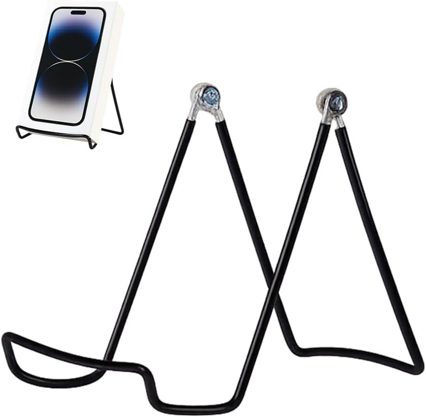 KINGDOM SOLUTIONS MADE IN USA 6-Pack Sturdy & Durable Adjustable Metal Easels to Display Books, Frames, Comics, Plates & More - Unique on the Market