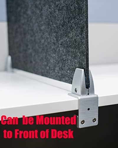 OBEX Panel Desk Mounted PET Privacy Screen, 18" x 30", Sand